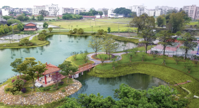 岭南股份设计施工改造后的粤北南雄市洋湖村